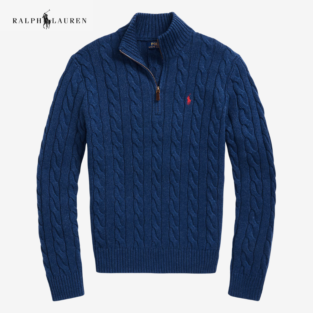 R&L® Heritage Cable Quarter-Zip Jumper – Kaufe 1, erhalte 1 gratis