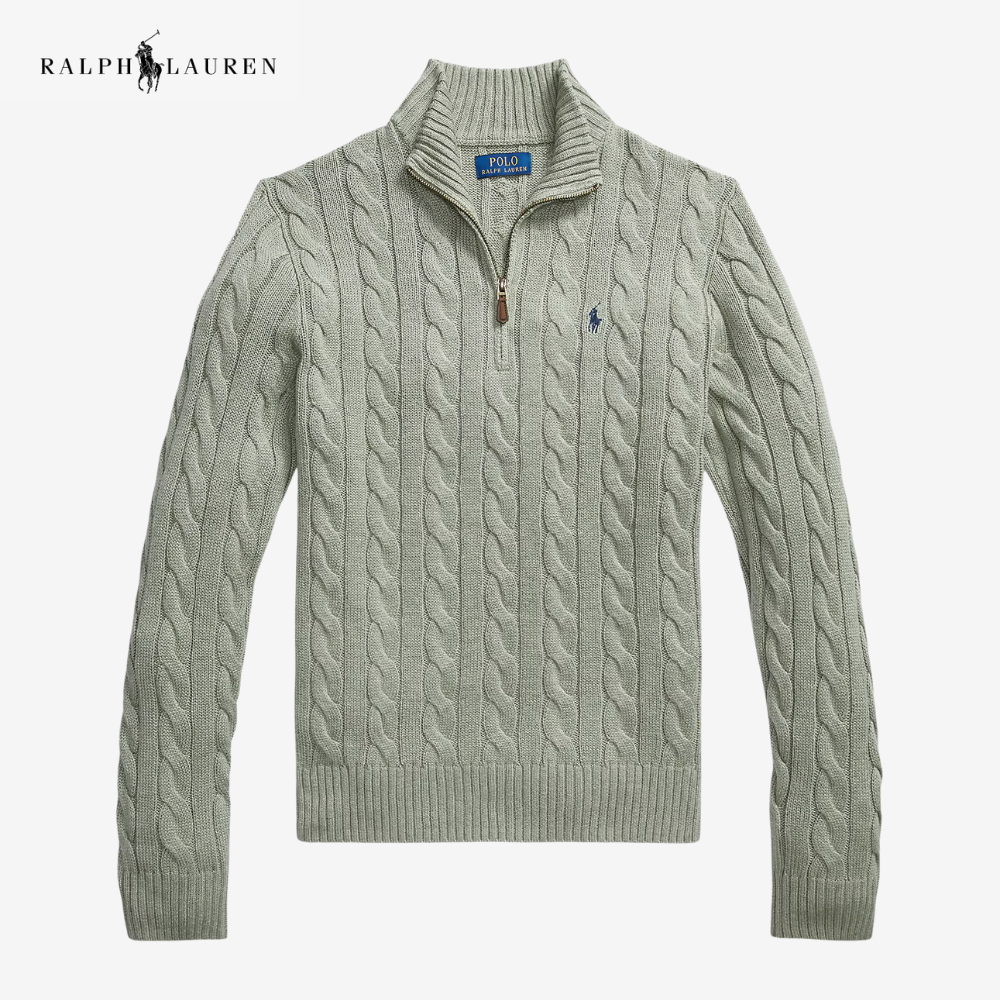R&L® Heritage Cable Quarter-Zip Jumper – Kaufe 1, erhalte 1 gratis