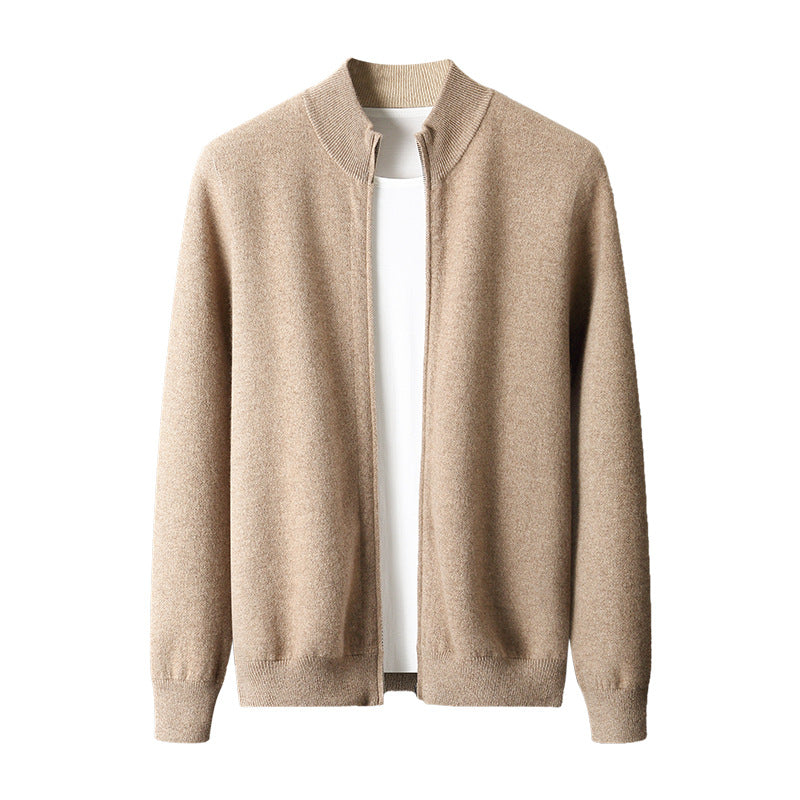 Luxurious Gravenwald 100% Cashmere Full-Zip Cardigan: Cloud-Soft Warmth, Refined Style