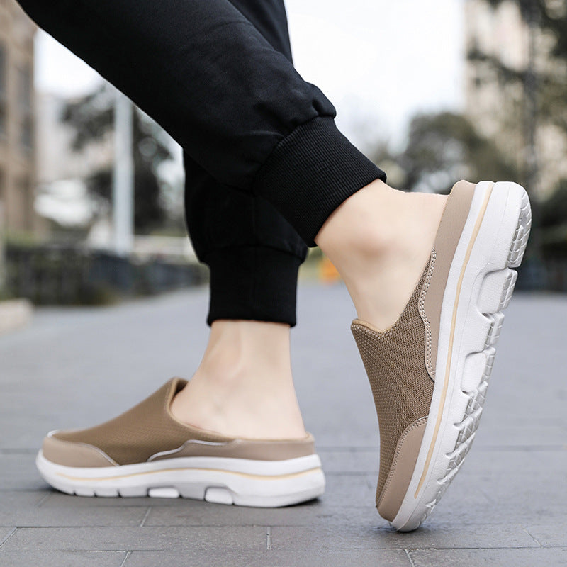 Dexter Breathable Mesh Slip-On Mules: Cushioned Lightweight Comfort Footwear