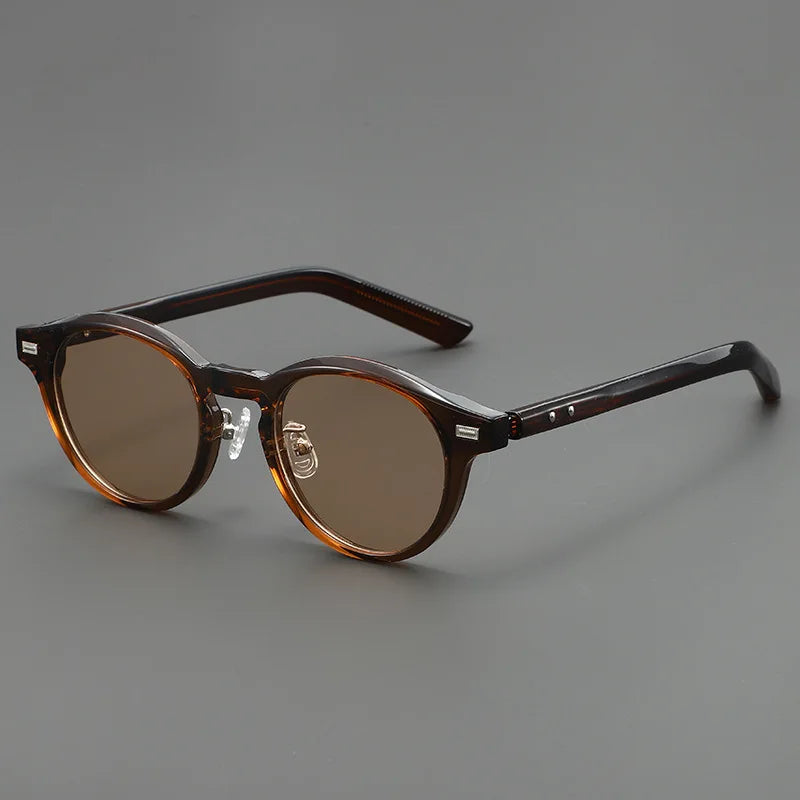 Gravenwald Quinn Ellipse Frame Sunglasses: UV Protected, Lightweight, Rivet Detail