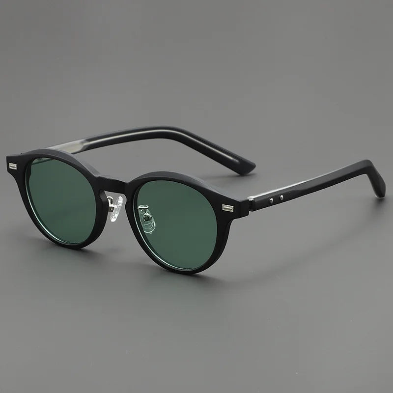 Gravenwald Quinn Ellipse Frame Sunglasses: UV Protected, Lightweight, Rivet Detail