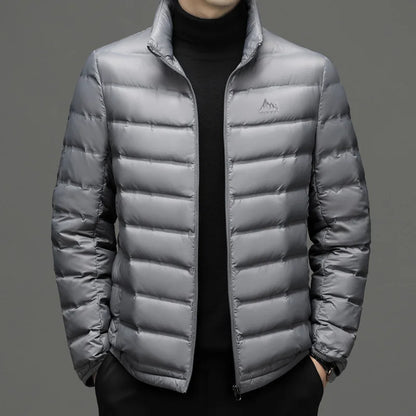 Premium Aether Goose Down Jacket for Men, Ultra-Light, Warm, Quilted Design