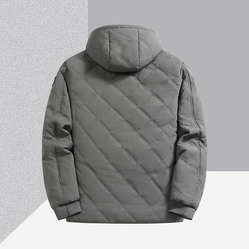 Gravenwald Drevon Wind-Resistant Fleece Hooded Jacket for Ultimate Warmth and Comfort