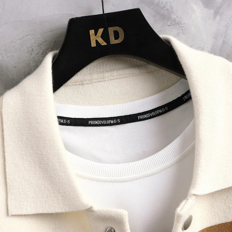 Men's Reyden Striped Knit Cardigan Sweater - Button-Up Front, Comfortable Layer