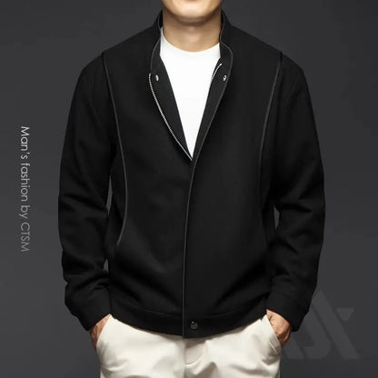 Men's Novaro Stand-Collar Jacket: Modern Elegance, Tailored Fit, Durable Comfort