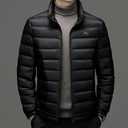 Premium Aether Goose Down Jacket for Men, Ultra-Light, Warm, Quilted Design